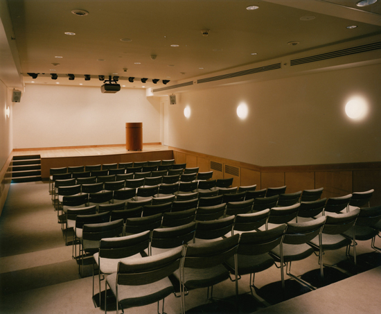 Auditorium at Farnsworth Museum by Cold Mountain Builders